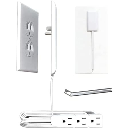 Sleek Socket Ultra-Thin Electrical Outlet Cover with 3 Outlet Power Strip and Cord Management Kit, 3 | Amazon (US)