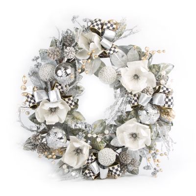 MacKenzie-Childs Silver Shimmer Wreath - Large | MacKenzie-Childs