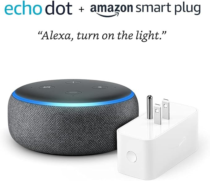 Echo Dot (3rd Gen) bundle with Amazon Smart Plug - Charcoal | Amazon (US)