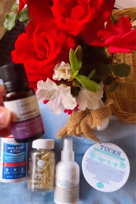 Some postpartum healing items (although again, I prefer to use what the hospital gives me first and ask for extra to take home 🏡) & lavender oil 🪻

#LTKbaby #LTKfamily #LTKbump