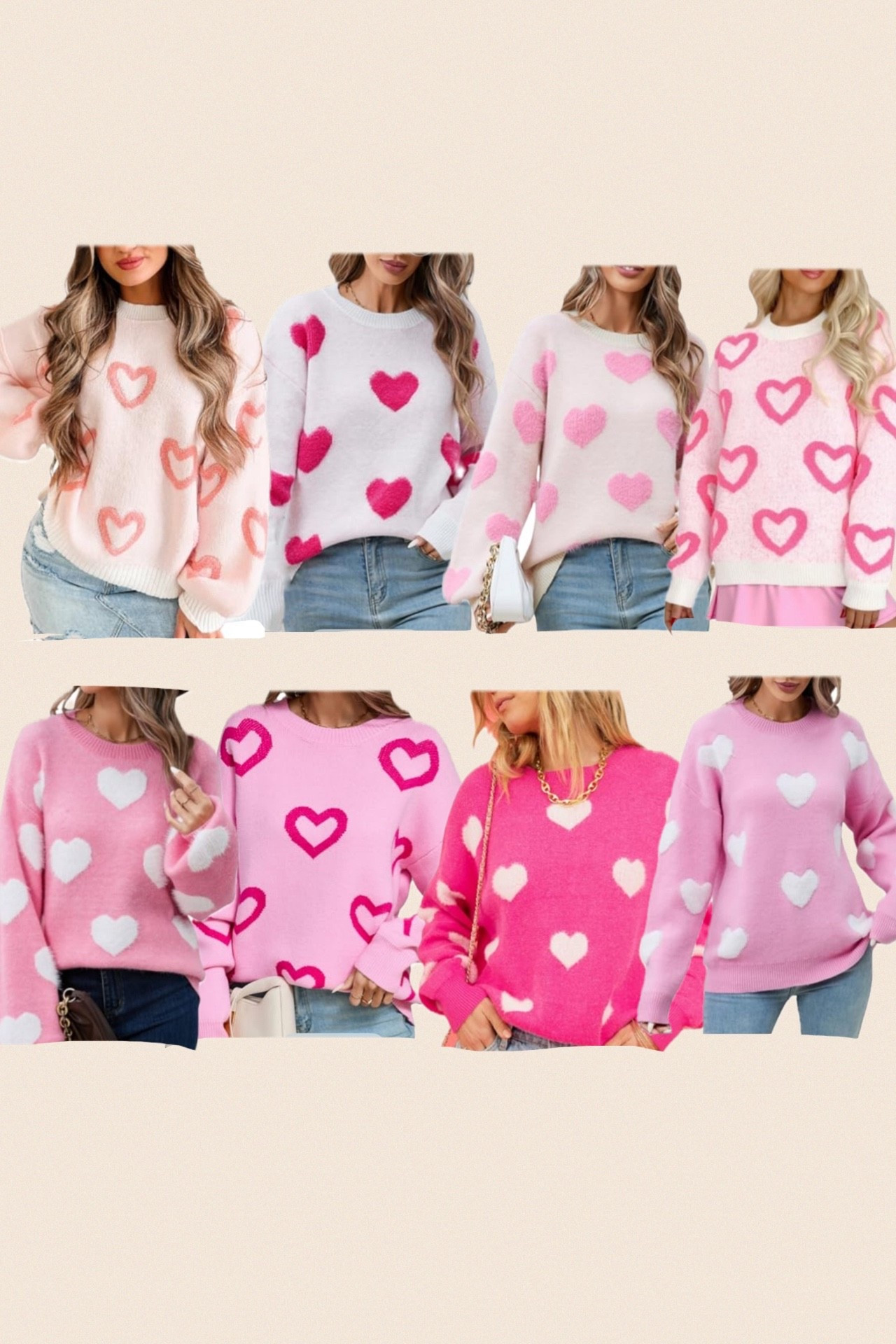 Heart eyes only for these trending Valentine's sweaters! 😍 Whether you love a fitted heart-print knit or an oversized cozy vibe, these are the perfect way to celebrate the season of love. ❤️ Pair them with denim or a cute skirt for the ultimate V-Day look! 💌 Tap to shop your favorite!

#ValentinesDayOutfit #HeartSweater #TrendingNow #WinterFashion #LTKstyle #OOTD

#LTKFindsUnder50 #LTKSeasonal #LTKootd