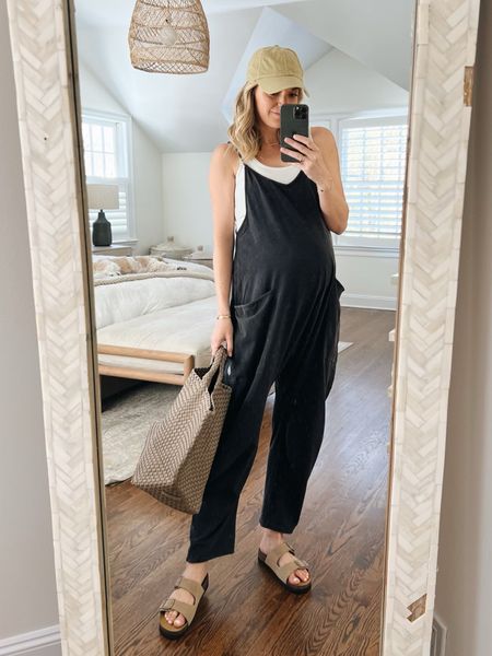 the comfiest overalls that work perfectly if you’re pregnant! I’m wearing size small to fit the bump (33wks) but would go size XS if not pregnant. under $100 & several colors 

pregnancy outfit, bump-friendly, casual outfit, mom outfit 

#LTKbump #LTKfindsunder100 #LTKstyletip