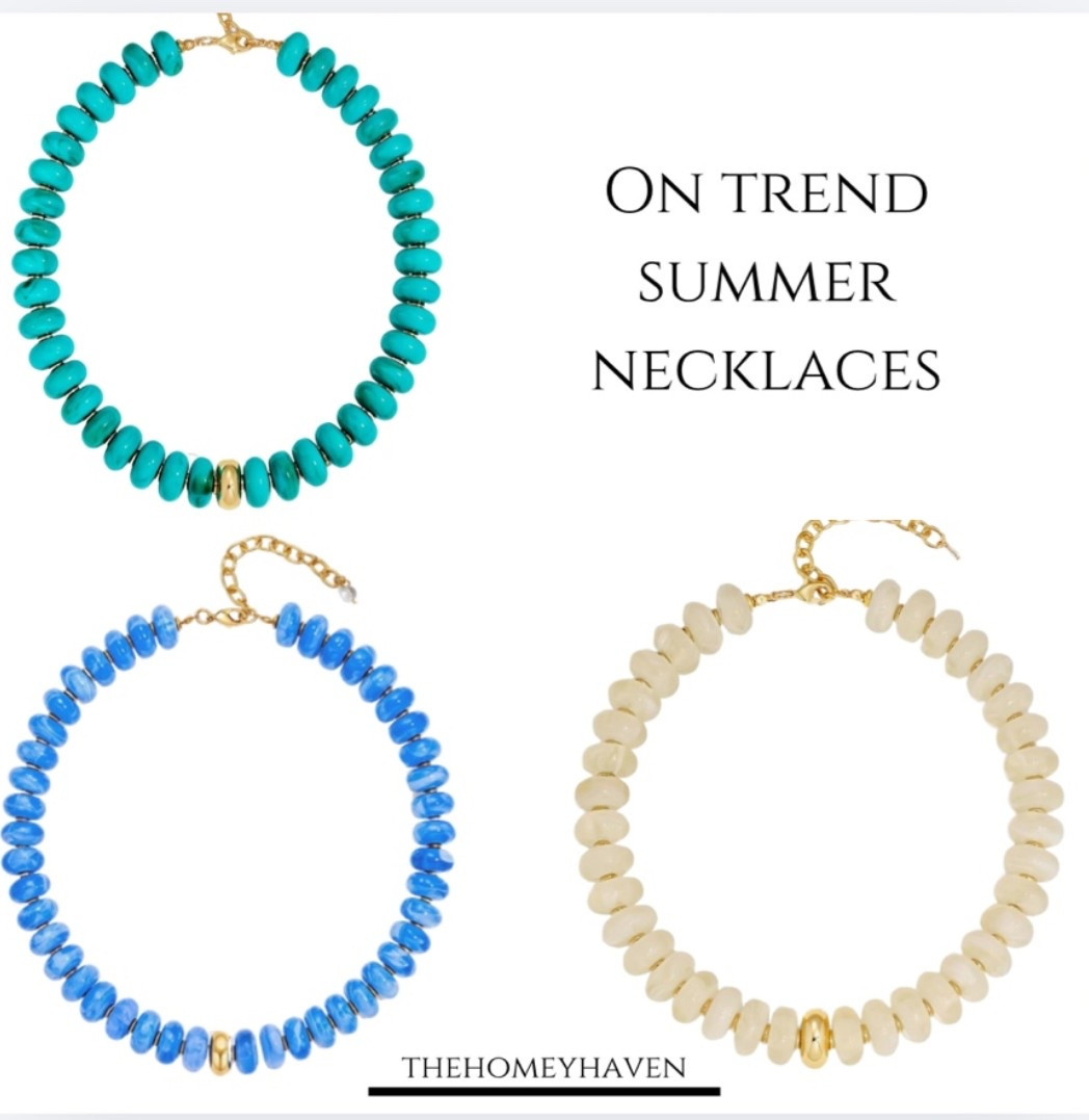 On trend necklaces for summer are bright and beaded! Perfect to make any outfit more chic and fun!


Trends, summer trends, summer necklaces, amazon fashion, Amazon home, home decor, summer outfits, beach vacation, resort wear, summer dresses, graduation outfits, beach vacation outfits, travel outfits, workwear, summer work outfits, vacation outfits, chic summer looks, chic summer outfits, summer trend, Amazon finds, summer 2026

#LTKootd #LTKWorkwear #LTKTravel