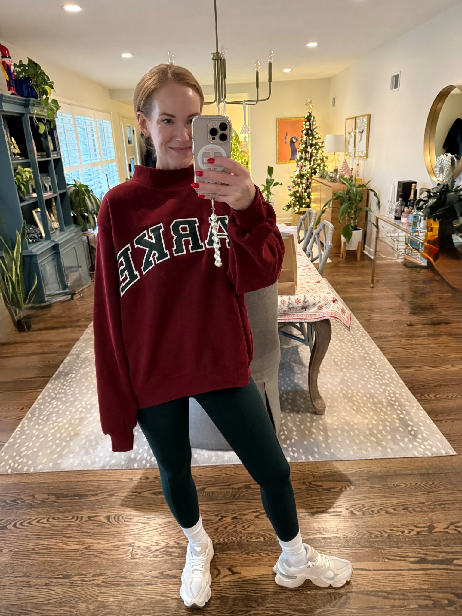 Channeling my inner teenager in this Parke sweatshirt and New Balance sneakers … and I’m loving it! This is a L/XL sweatshirt and it’s definitely very oversized but so cozy! 

#LTKOver40 #LTKHoliday #LTKActive