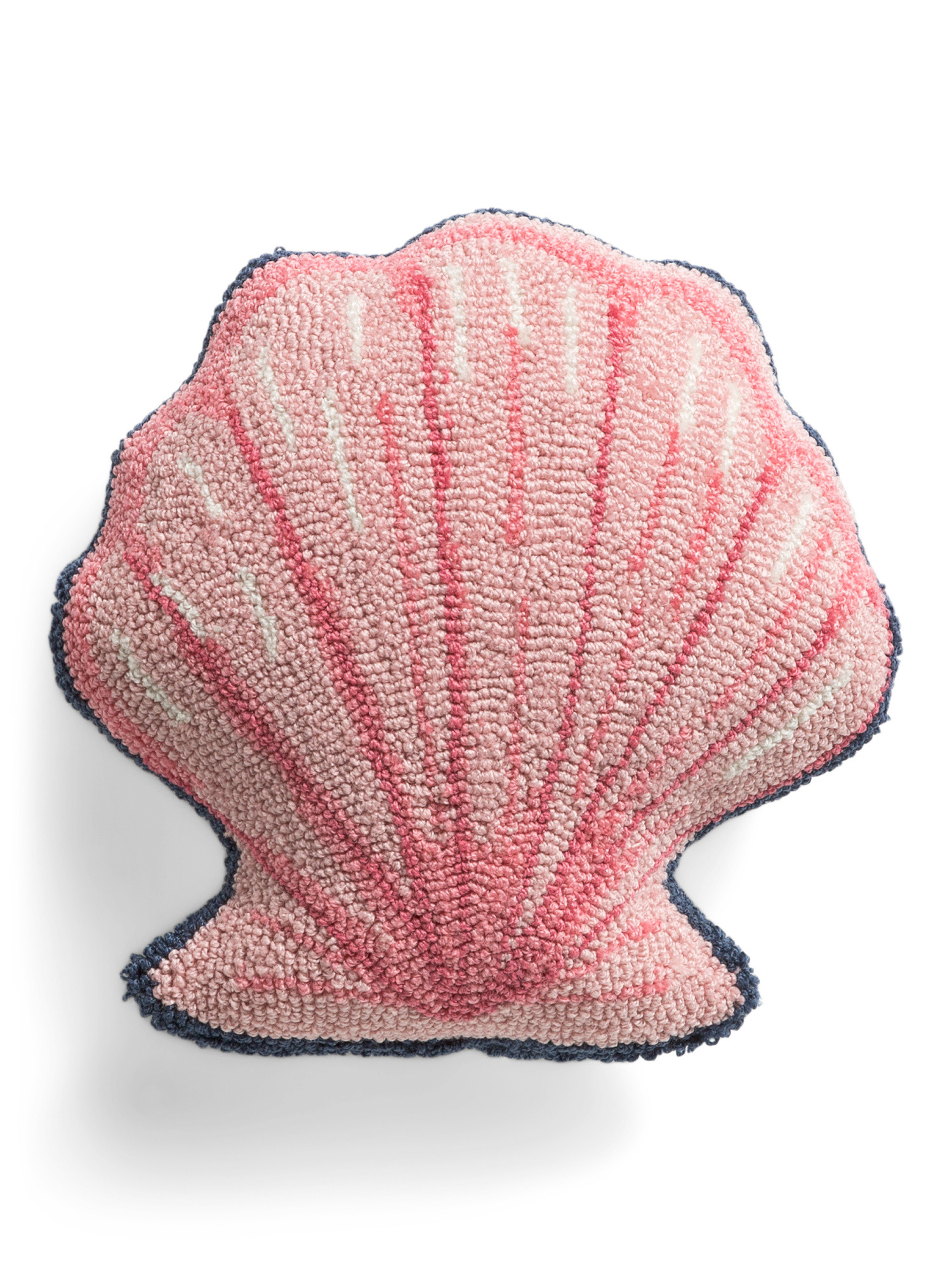 14x14 Shaped Sea Shell Hook Pillow | TJ Maxx