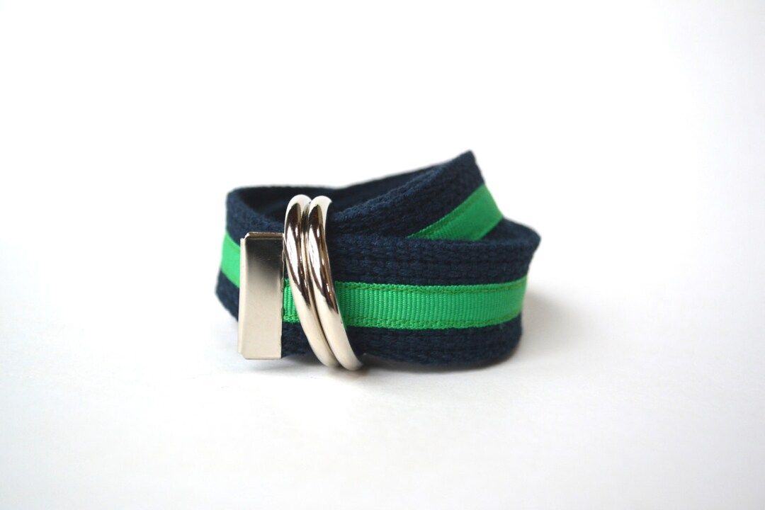 Navy and Green Ribbon Belt  Boys Belt  Canvas Belt  Ring - Etsy | Etsy (US)