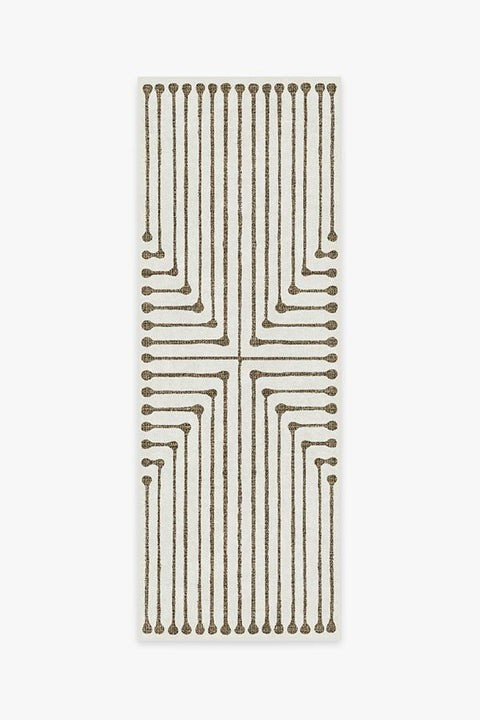 Jonathan Adler Inkdrop Camel & Ivory Rug | Ruggable