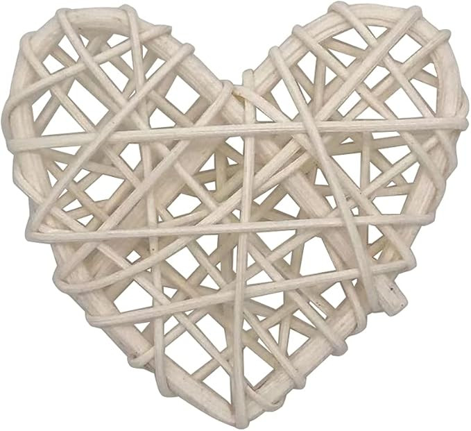 Heart Rattan Ball Sepakraga Vase Filler Ball Craft Photo Shooting Props for Garden Home Decor Chr... | Amazon (US)