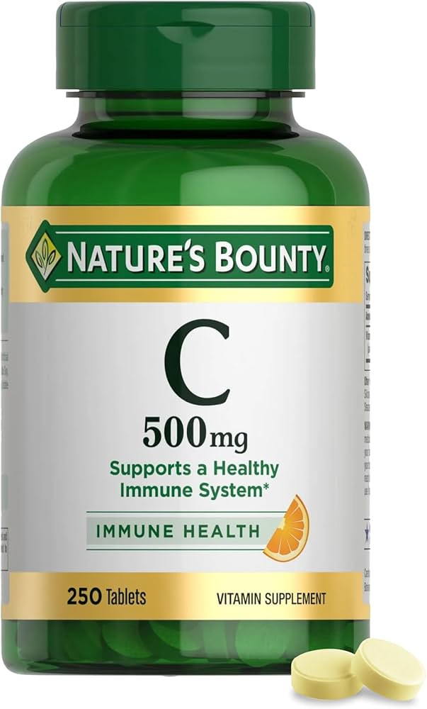 Nature's Bounty Vitamin C 500mg, Supports a Healthy Immune System, Daily Vitamin Supplement, 250 ... | Amazon (US)