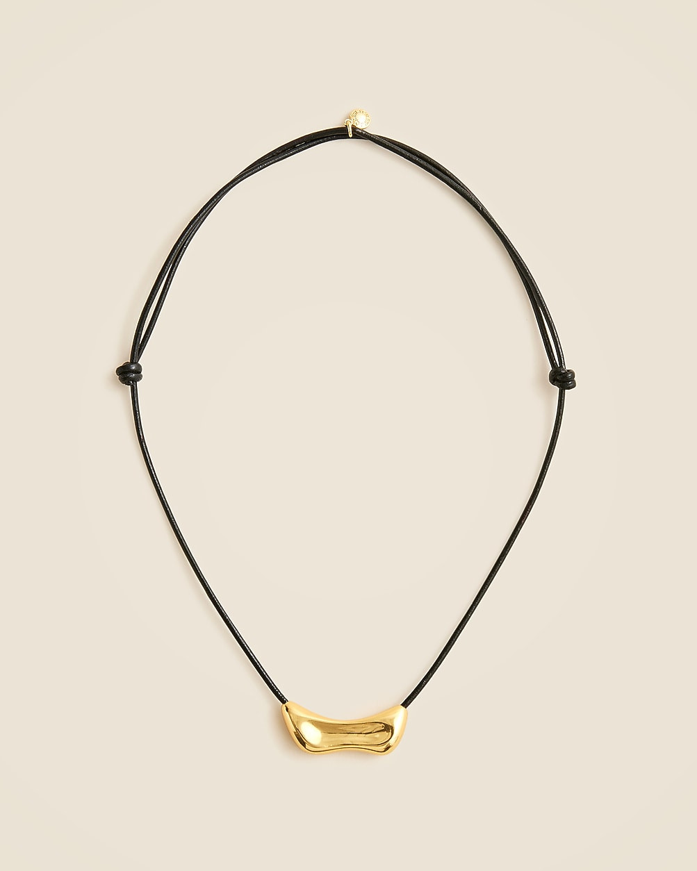 Leather cord pendant necklace | J. Crew US