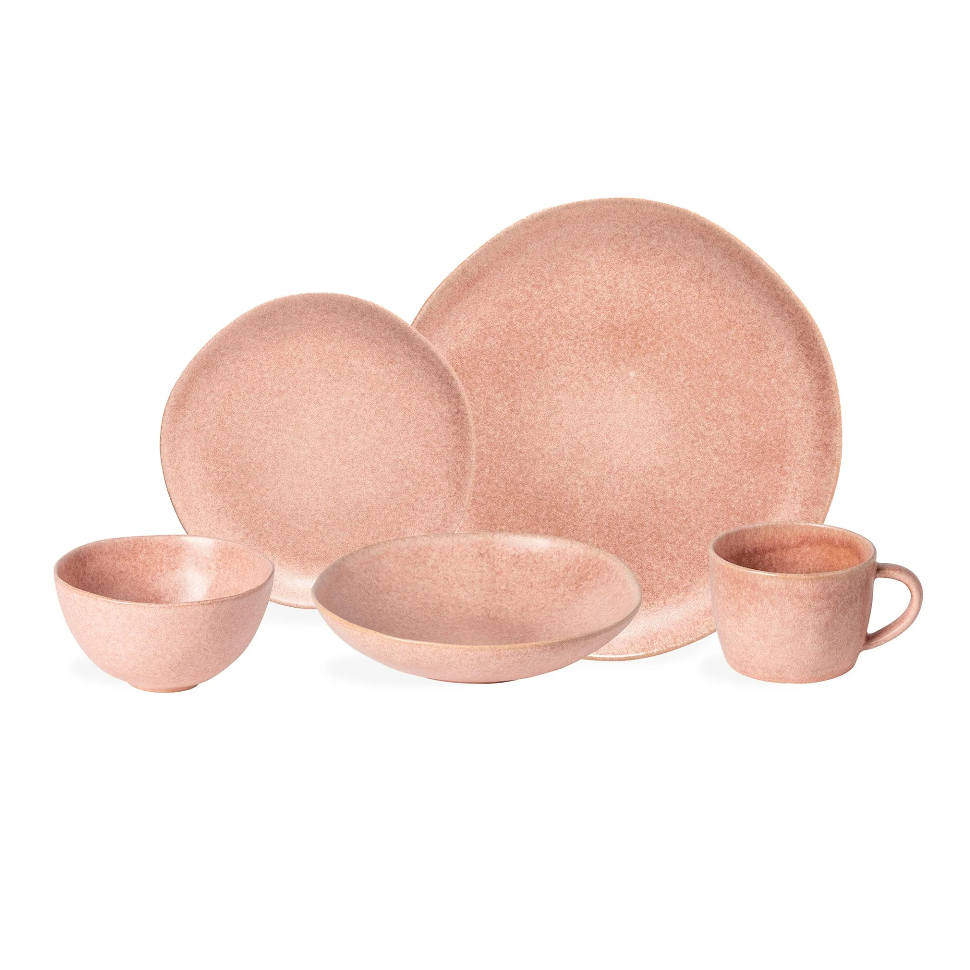Livia Costa Nova 5 Piece Place Setting - Mauve Rose | Mintly Home