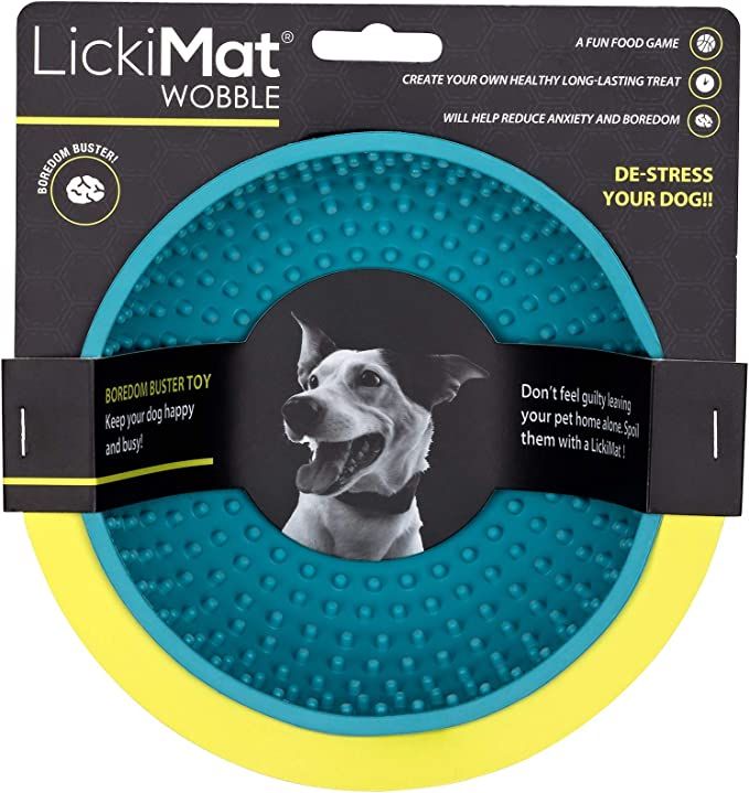 LickiMat Wobble, Dog Slow Feeder Bowls Lick Mat, Boredom anxiety reducer; perfect for food, treat... | Amazon (US)