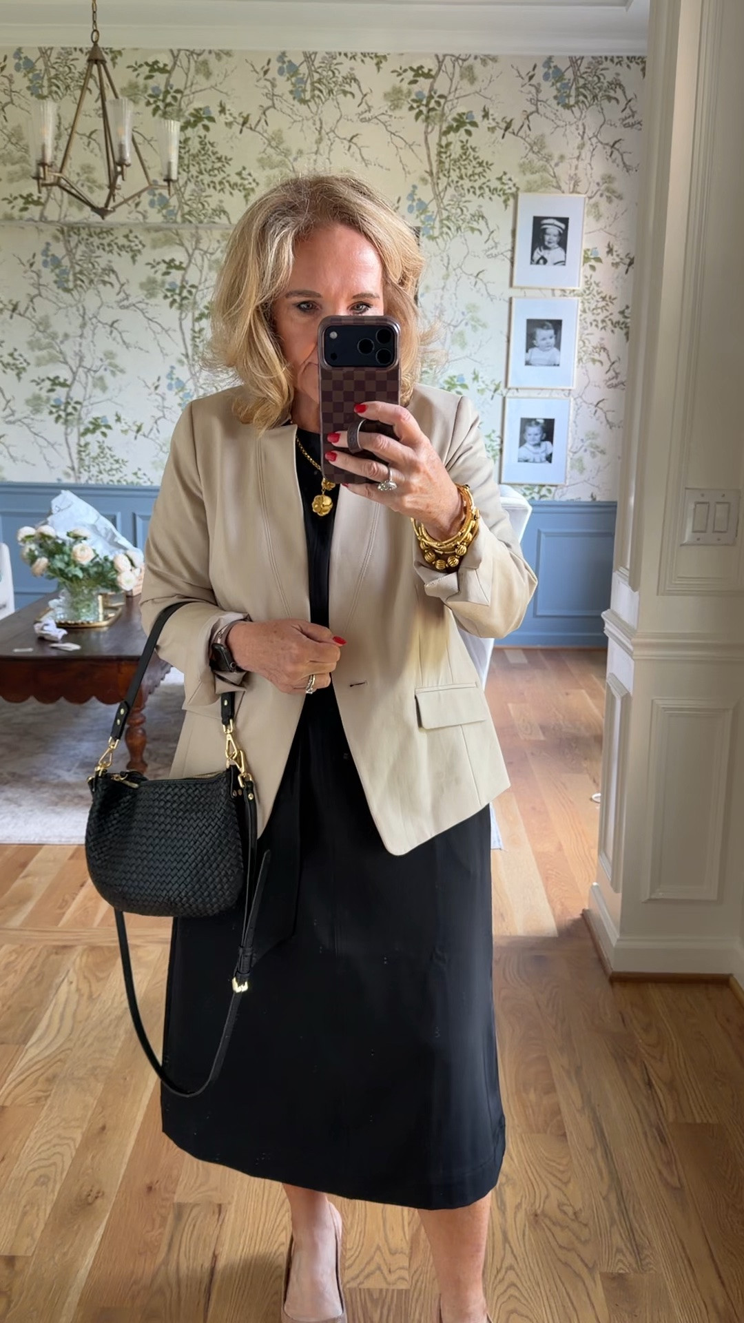 Classic pieces for funerals or meetings. Dress works for a wedding too! 
Dress medium 
Poplin blazer 10 petite 
Found my shoes on major deal. I size up 1/2 for more room in toes.

#LTKOver40 #LTKWorkwear #LTKWedding