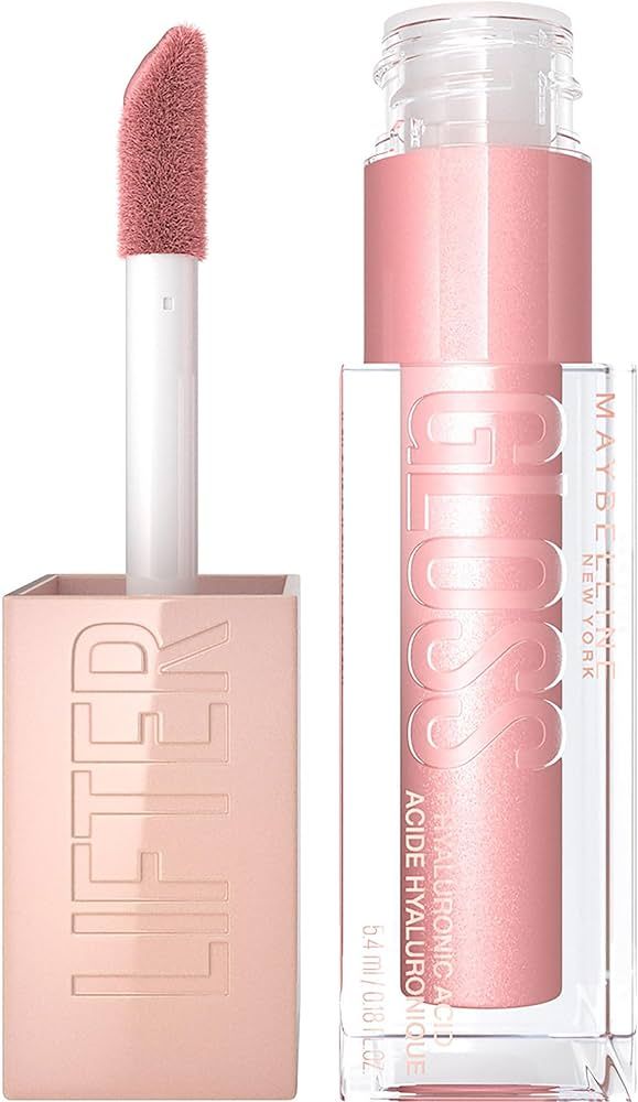 Maybelline New York Lifter Gloss, Hydrating Lip Gloss with Hyaluronic Acid, High Shine for Plumpe... | Amazon (US)