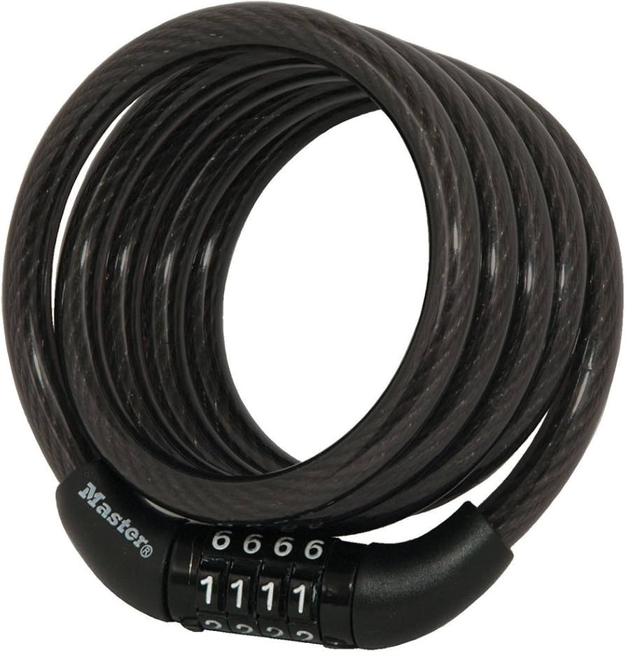 Master Lock Bike Lock Cable with Combination Black, 8143D | Amazon (US)