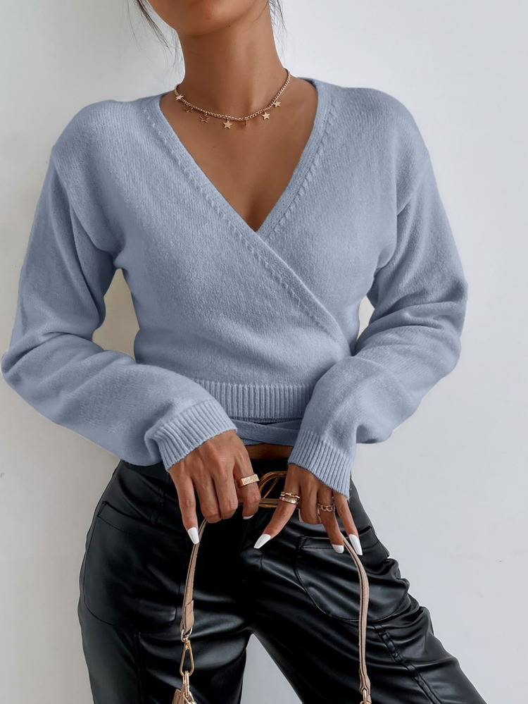 Wrap Tie Back Cardigan | SHEIN