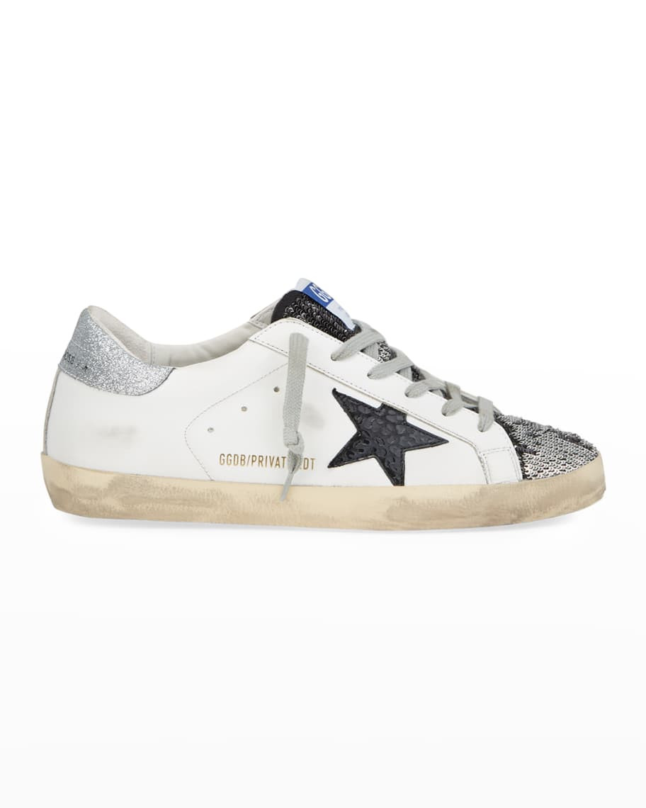 Golden Goose Superstar Sequin Low-Top Sneakers | Neiman Marcus