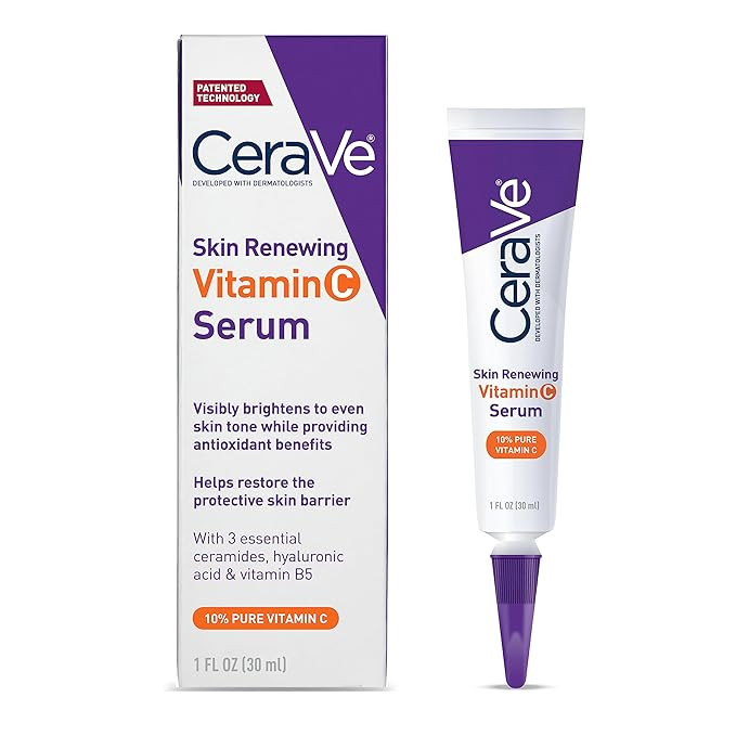 CeraVe Vitamin C Serum with Hyaluronic Acid | Skin Brightening Serum for Face with 10% Pure Vitam... | Amazon (US)