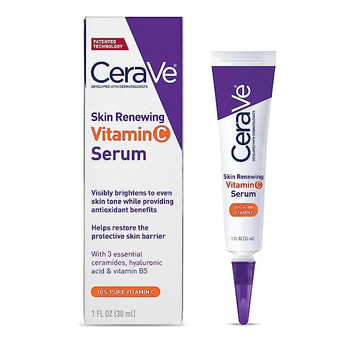 CeraVe Vitamin C Serum with Hyaluronic Acid | Skin Brightening Serum for Face with 10% Pure Vitam... | Amazon (US)