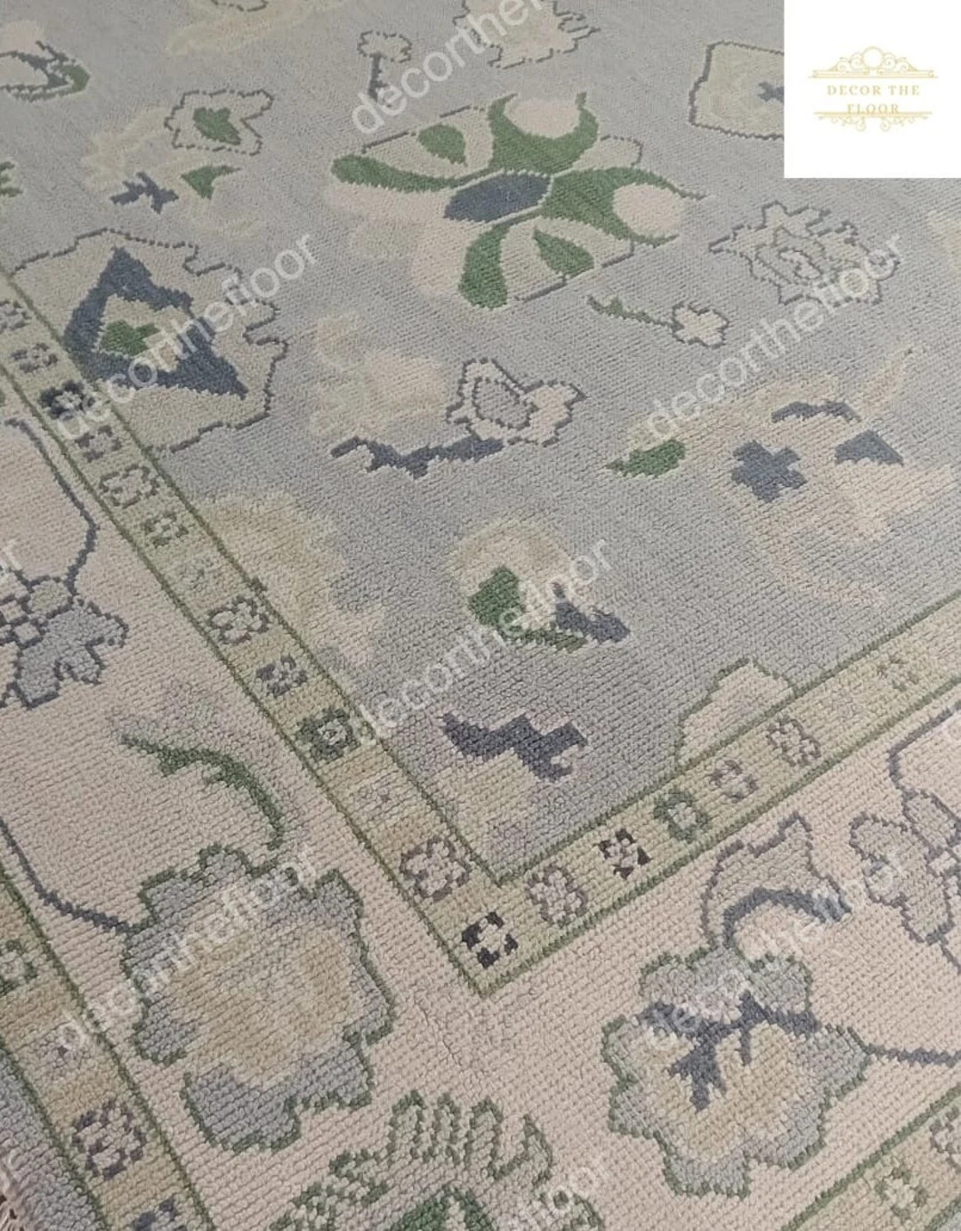 8x10 ,6x9,9x12,10x14,5x8, Green Black Modern Oushak Rug Living Room Contemporary Large Area Rug F... | Etsy (US)