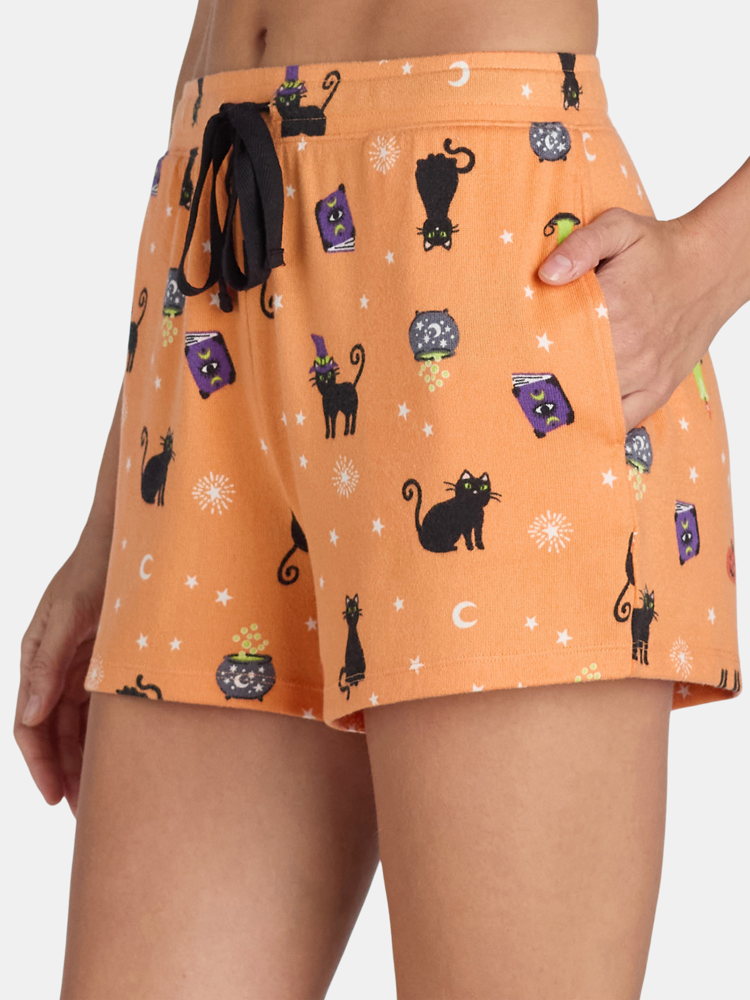 Women’s Halloween Sleep Shorts from Way to Celebrate, 2-Pack, Sizes XS-3X | Walmart (US)