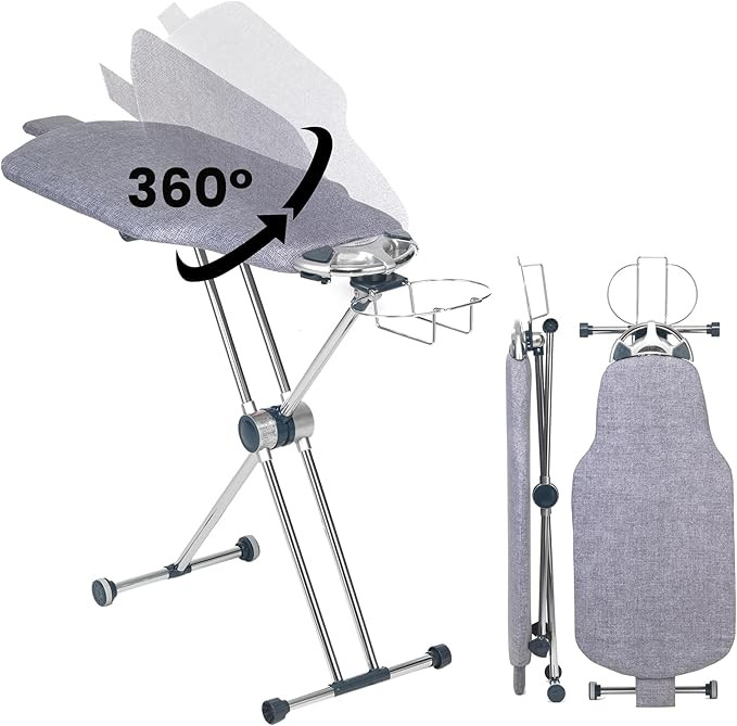 Dazzl 360° Dual-Sided Iron Board - Torso-Shaped Ironing Board Full Size with 8-Level Adjustable ... | Amazon (US)
