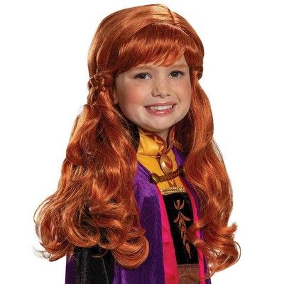 Kids' Disney Frozen 2 Anna Halloween Costume Wig | Target