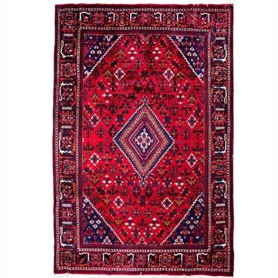 Barrero One-of-a-Kind 7' x 10'6" 1970s Area Rug in Red/Blue | Wayfair North America