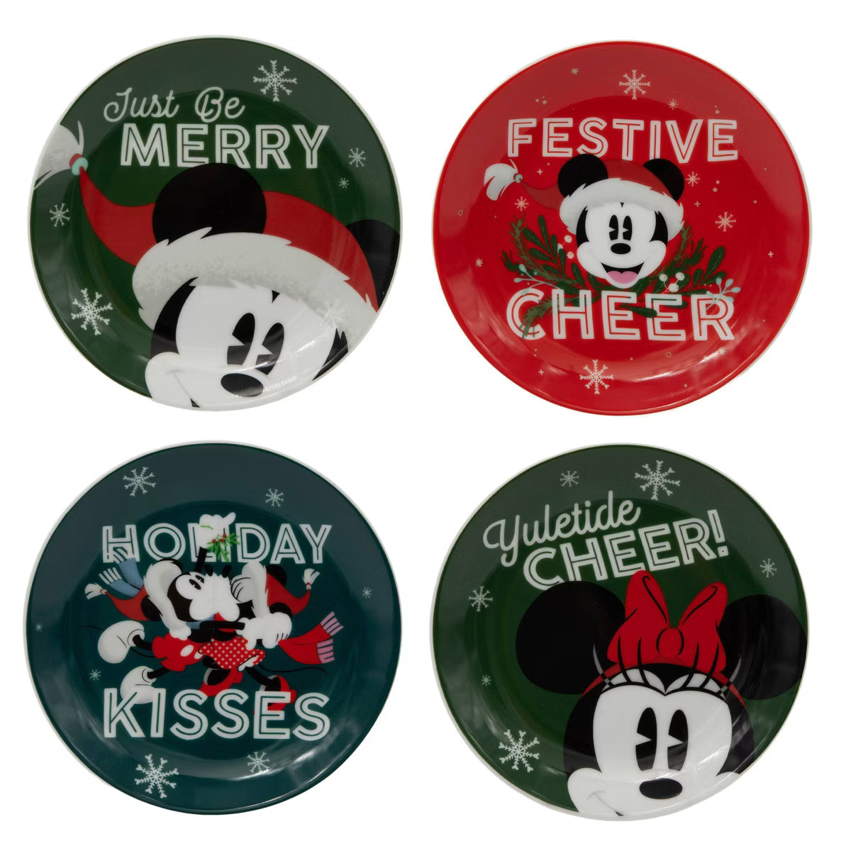 Disney 6" Mickey Mouse Festive Cheer Appetizer Plate Blue/Green | Target