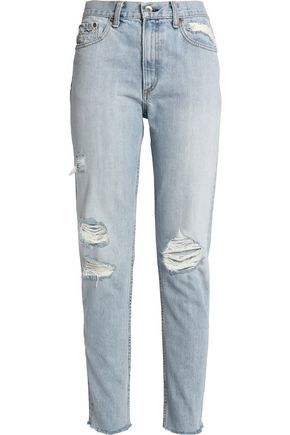 Marilyn distressed boyfriend jeans | The Outnet US