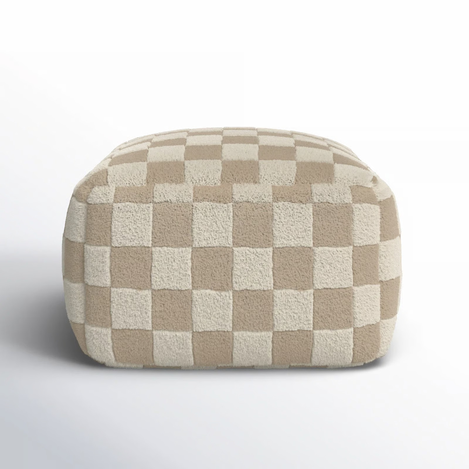 Joss & Main Birdie 24" Wide Square Checkered Pouf Ottoman & Reviews | Wayfair | Wayfair North America