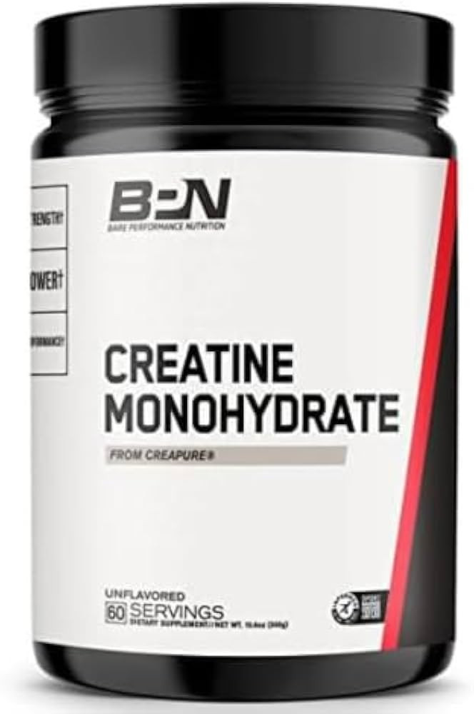 BARE PERFORMANCE NUTRITION, Safe and Effective BPN Pure Creatine Monohydrate by Creapure, Unflavo... | Amazon (US)