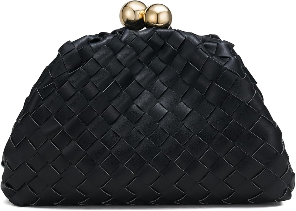 CHUNLI Dressy Woven Clutch Purses for Women Evening Wedding Formal Occasion,Dumpling Crossbody Sh... | Amazon (US)