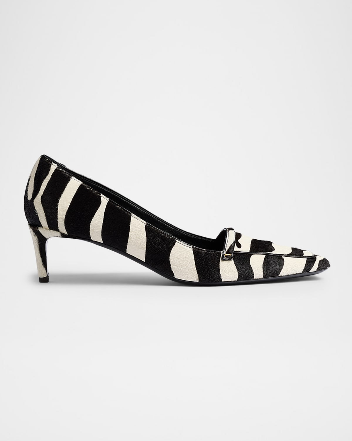 50mm Celia Zebra-Printed Calf Hair Pumps | Neiman Marcus
