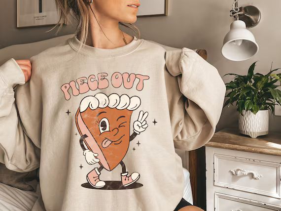 Pumpkin Pie Sweatshirt Thanksgiving Shirt Women Fall - Etsy | Etsy (US)