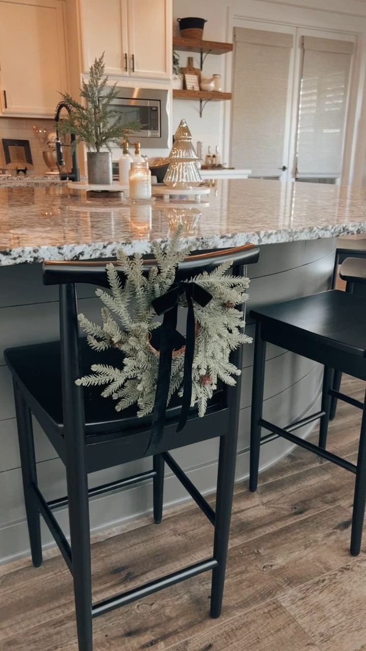 Mini wreaths with black velvet ribbon!! 

#LTKhome #LTKHoliday #LTKstyletip