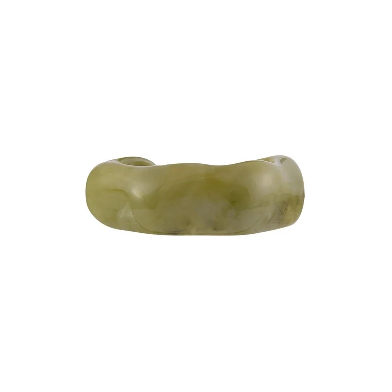 Time and Tru Women's Marbled Acrylic Cuff Bracelet, Green | Walmart (US)