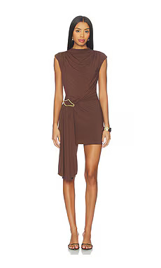 NBD Nicolette Mini Dress in Chocolate Brown from Revolve.com | Revolve Clothing (Global)