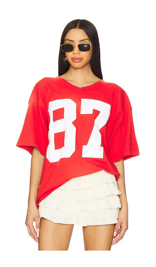 87 Oversized Jersey in Sun Faded Red | Revolve Clothing (Global)
