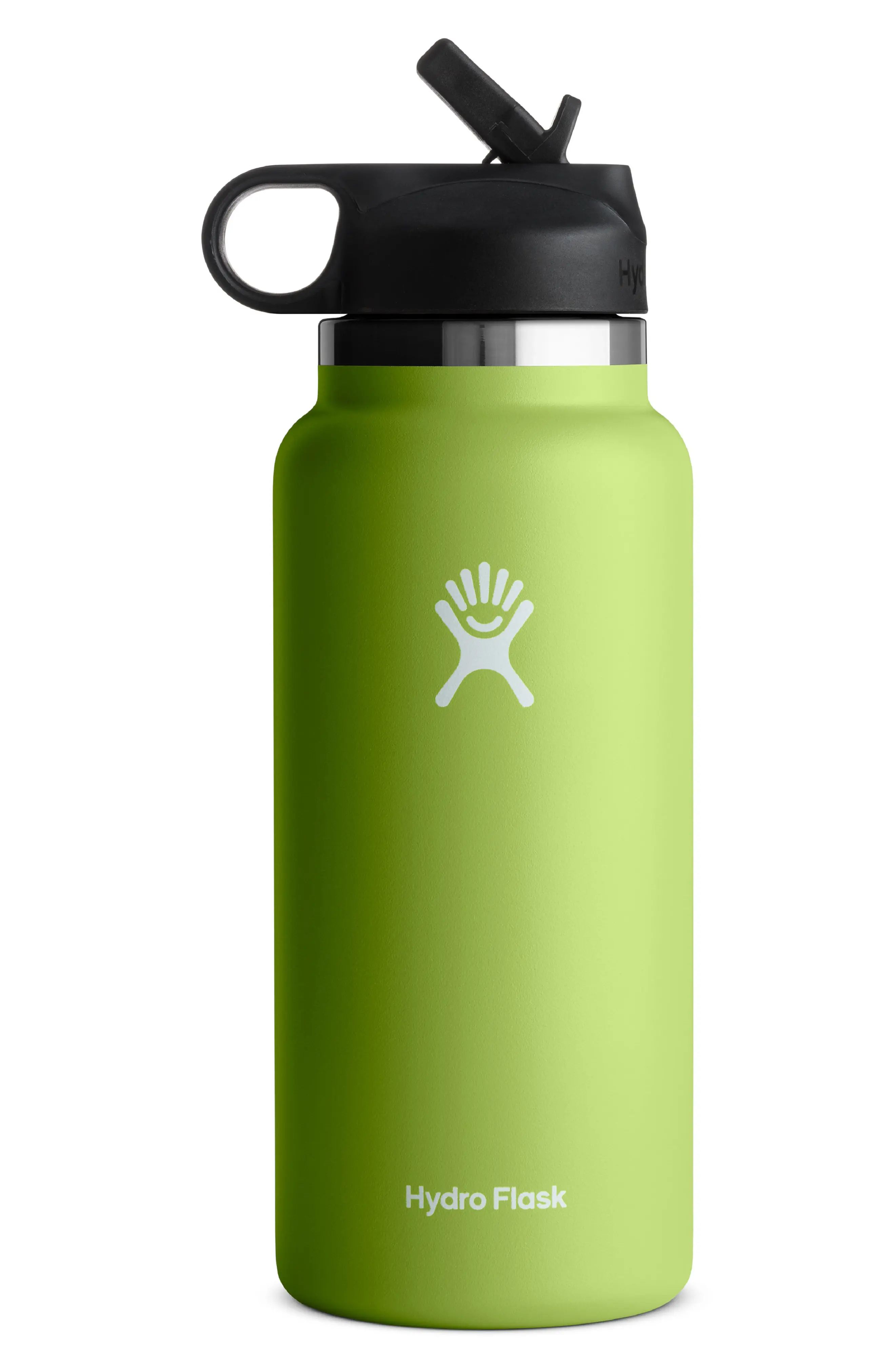 Hydro Flask 32-Ounce Wide Mouth Bottle with Straw Lid in Seagrass at Nordstrom, Size 32 Oz | Nordstrom