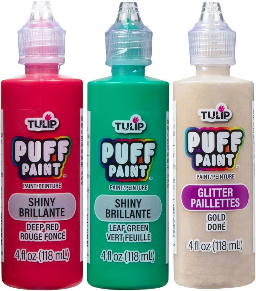 Tulip Dimensional Paint Kits 42185 Dfpt Multi 4Oz Slick 3Pk-Xmas Pack, 4 Fl Oz (Pack of 3), As De... | Amazon (US)