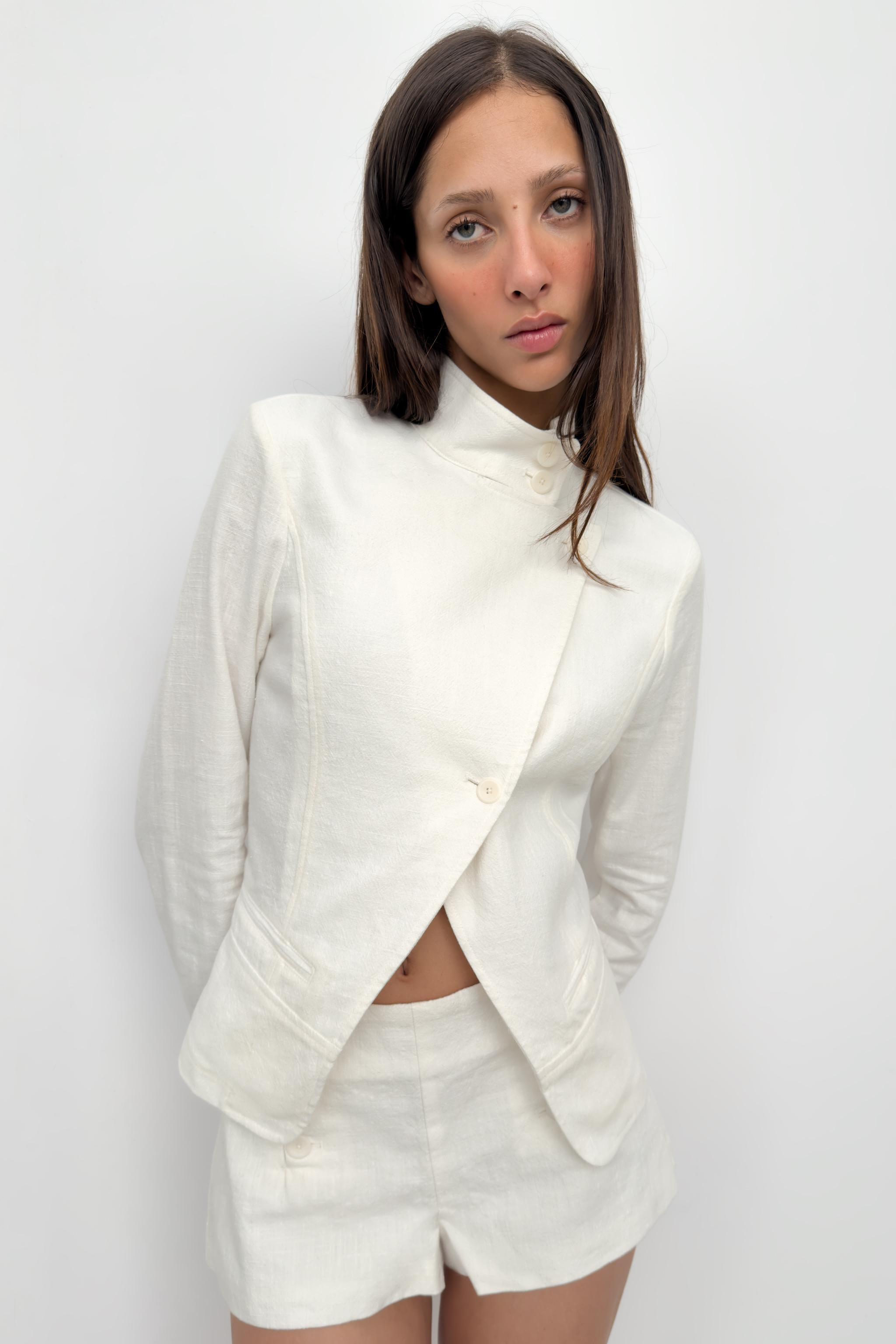 RAMIE BLEND WRAP JACKET | Zara US