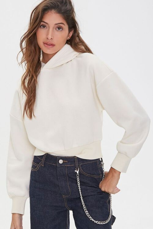 Fleece Drop-Sleeve Hoodie | Forever 21 (US)