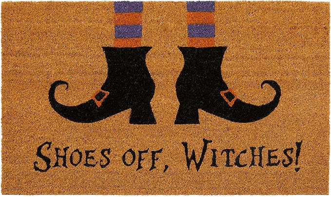 Elrene Home Fashions Farmhouse Living Coir Outdoor Doormat, Natural Entry Mat, Front Door Decor, ... | Amazon (US)