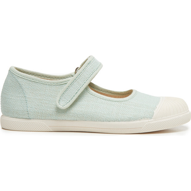 Linen Mary Jane Sneakers, Mint | Maisonette