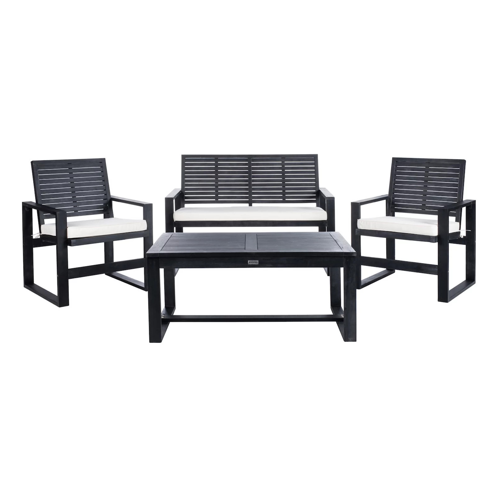 Safavieh Ozark Outdoor Living Set, Black Wash | Kohl's
