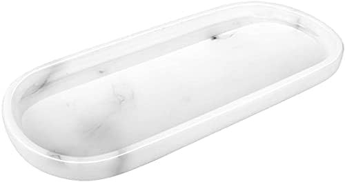 Emibele Jewelry Organizer Oval Resin Tray, Bathroom Kitchen Dresser Vanity Tray Jewelry Dish Ring Ho | Amazon (US)