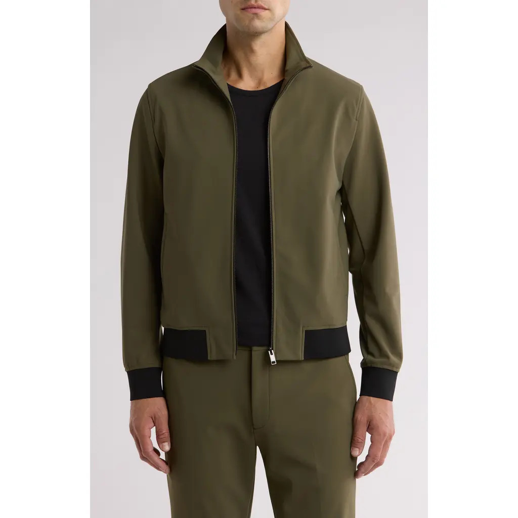 Theory Marco Precision Track Jacket in Uniform at Nordstrom Rack, Size Large | Nordstrom Rack