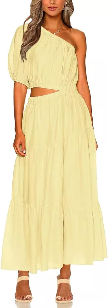 Women's Carmella White Tiered Tulle Maxi Dress in Size Medium - Pippa & Pearl