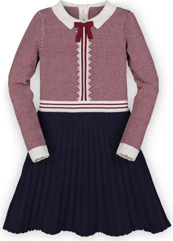 Girls' Organic French Blocked Sweater Dress, Toddler | Nordstrom